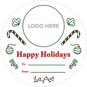Customized Branded Christmas Stickers (175pcs/pack)