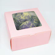 6" x 6" x 3" Pink Pastry Box