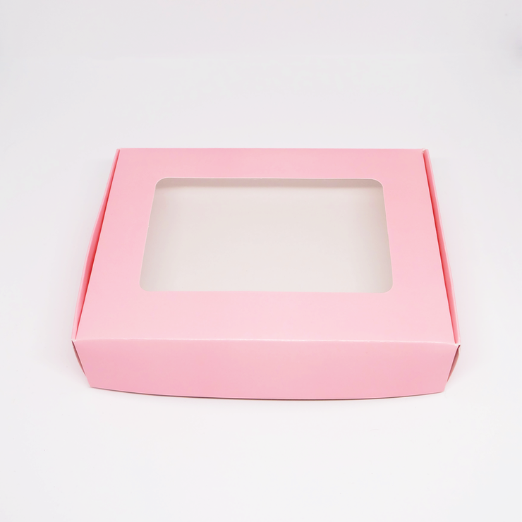 5" x 6.75" x 1.5" Pink Pastry Box