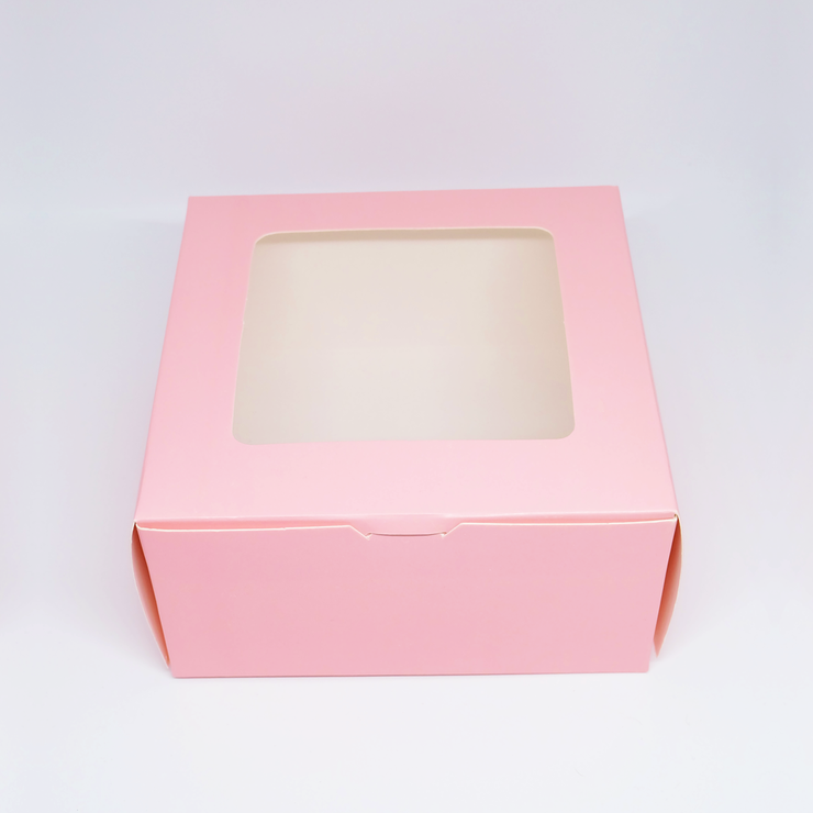 6" x 6" x 3" Pink Pastry Box